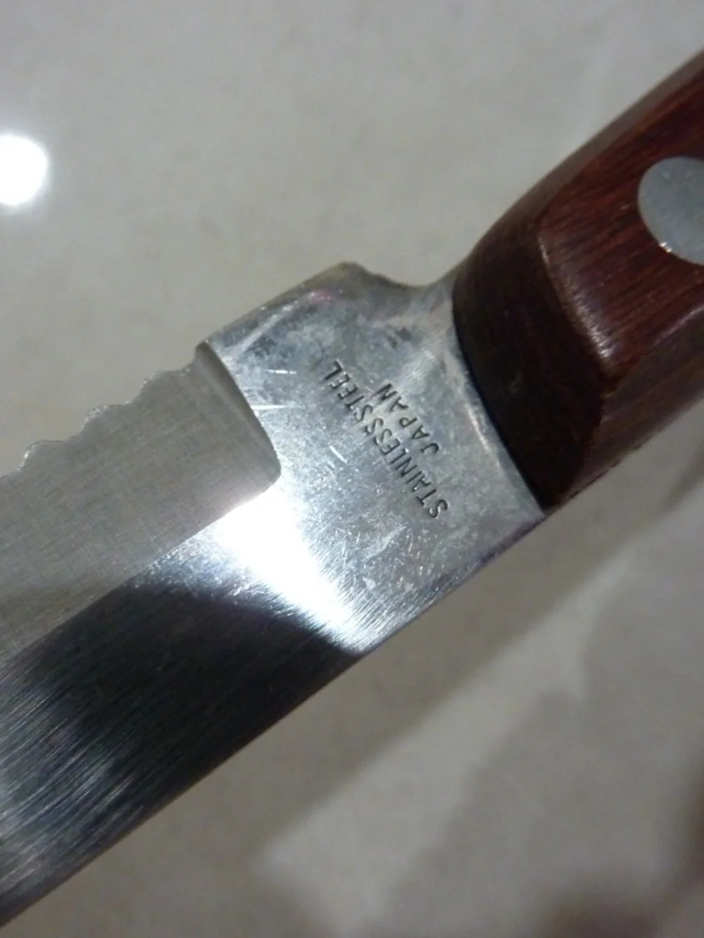 Medallion Stainless Steel Bread or Meat Slicing Knife Full Tang 9